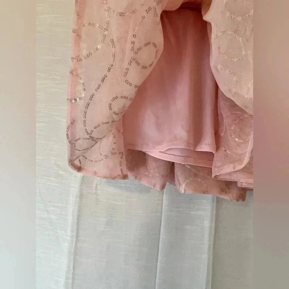 Disney Princess Bibbidi Bobbidi Boutique Pink Sequin Tulle Skirt XS - Picture 3 of 6